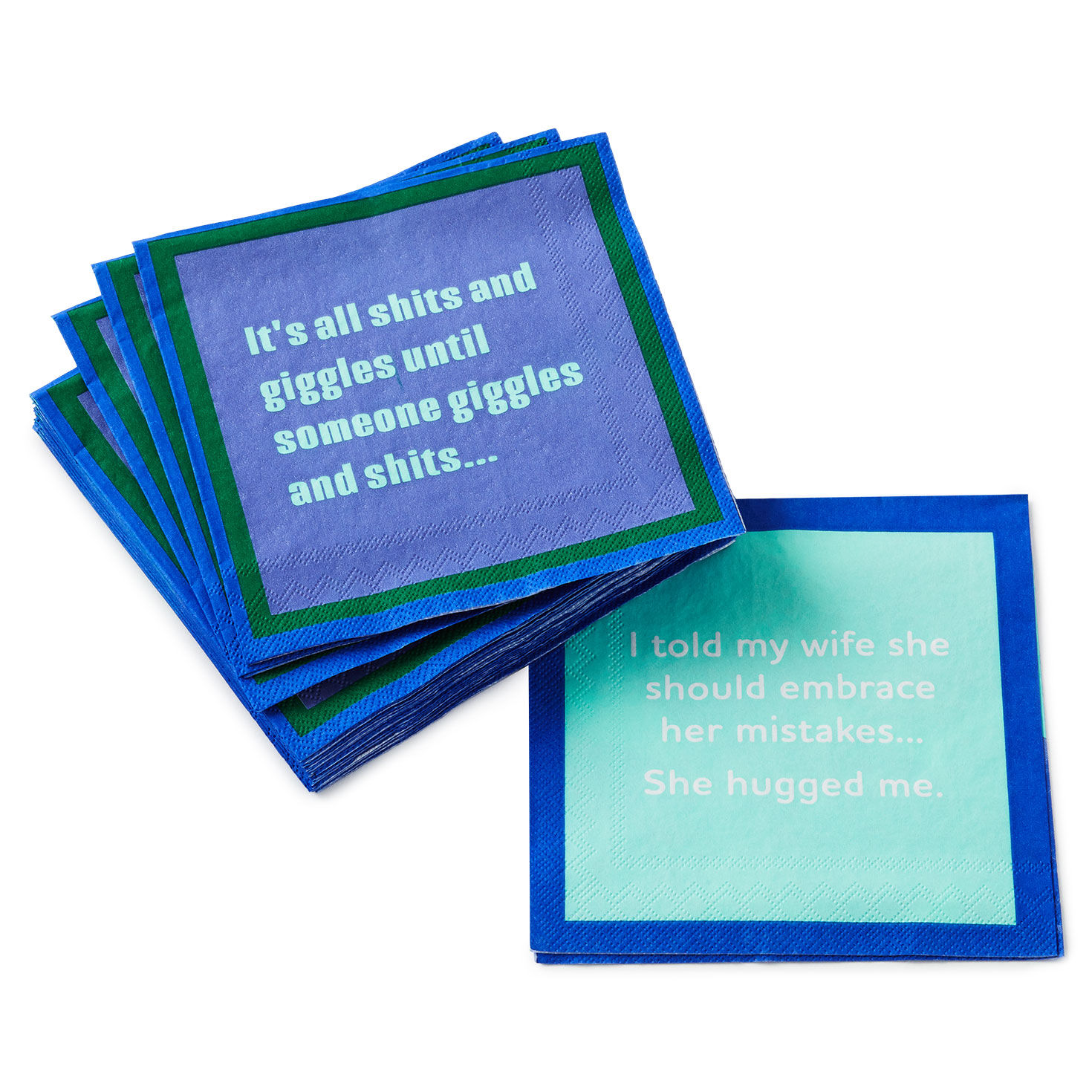 Drinks on Me She Hugged Me Funny Party Napkins, Pack of 20