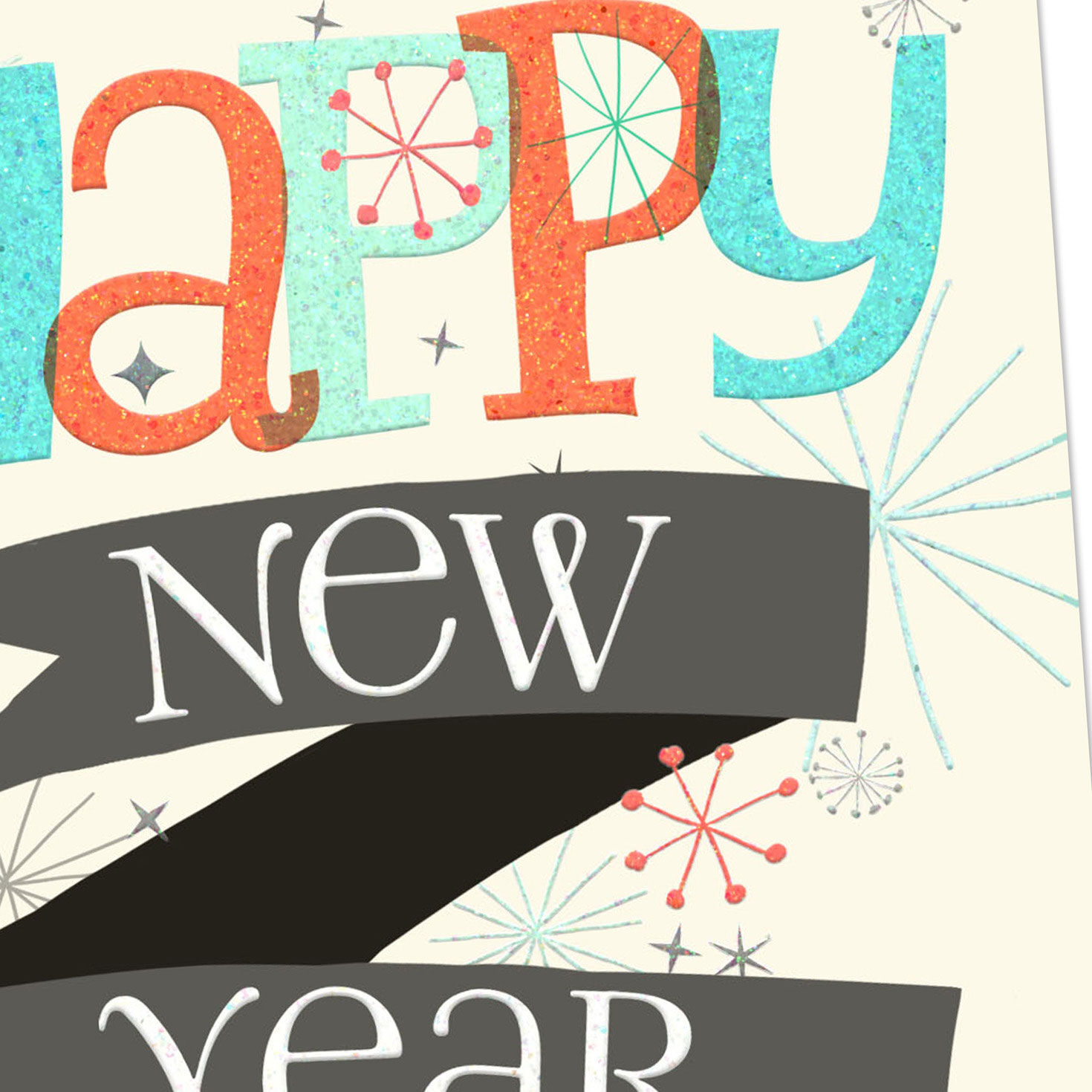 Colorful Cheerful Banner New Year Card Pack Cover Detail image number 4