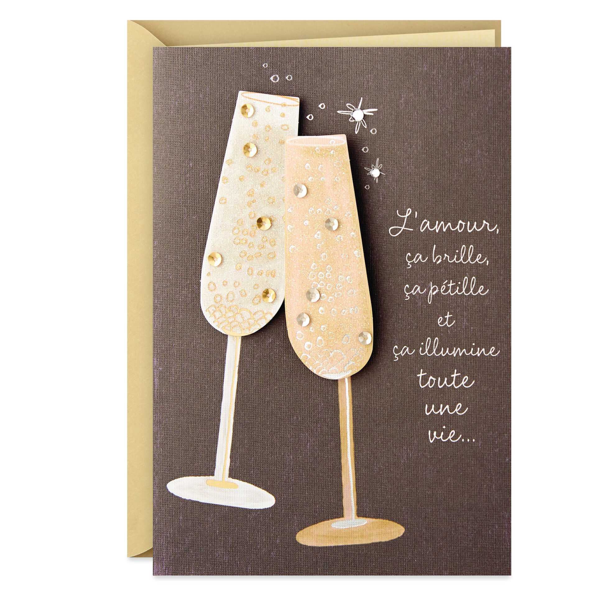 A Lifetime of Love FrenchLanguage Anniversary Card Greeting Cards