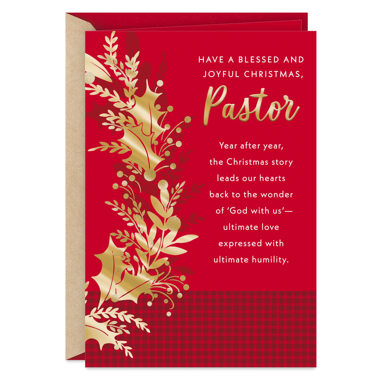 Thank You for All You Do Religious Christmas Card for Pastor - Greeting ...