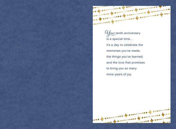 Celebrating 10 Years Anniversary Card, , large image number 2