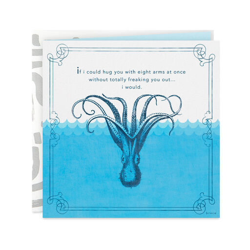 Eight Arms at Once Hug Encouragement Card, 