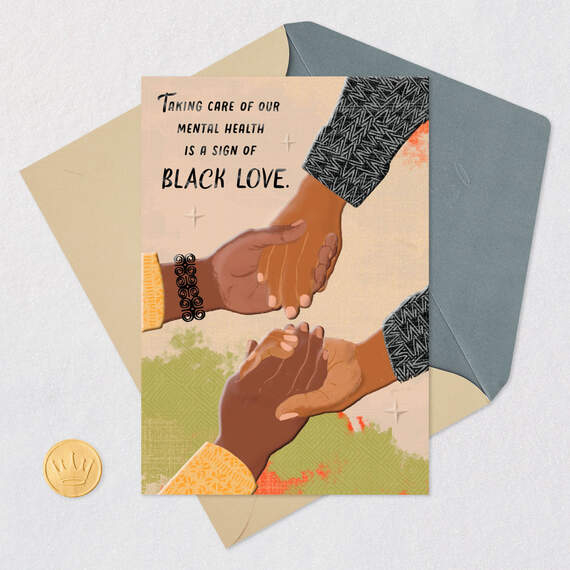 You're Never Alone Black Self-Care Encouragement Card, , large image number 6