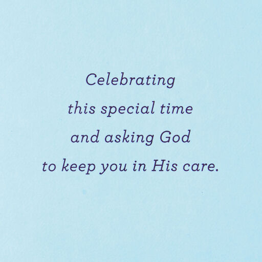 Gold Chalice Religious First Communion Card for Boy, 