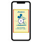 Mickey Walking Personalized Card phone with card front image number 7