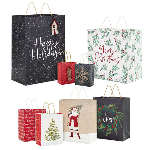 Winter Lodge Christmas Gift Bag Bundle, 