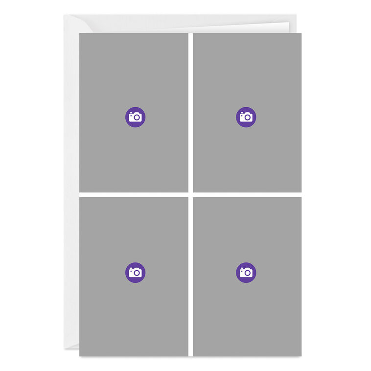 Create Your Own 4-Photo Collage Custom Card