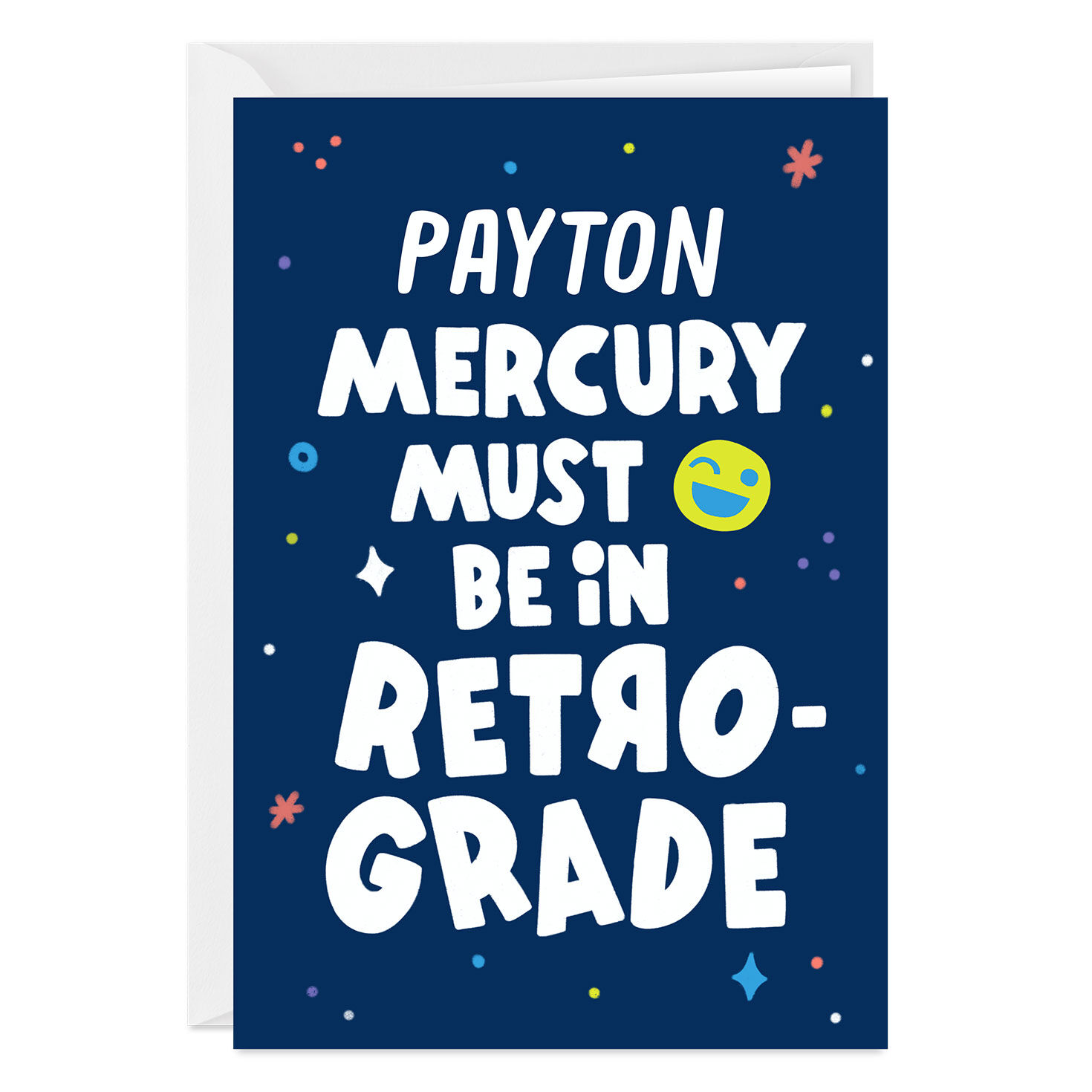 Mercury Retrograde Fun Custom Card