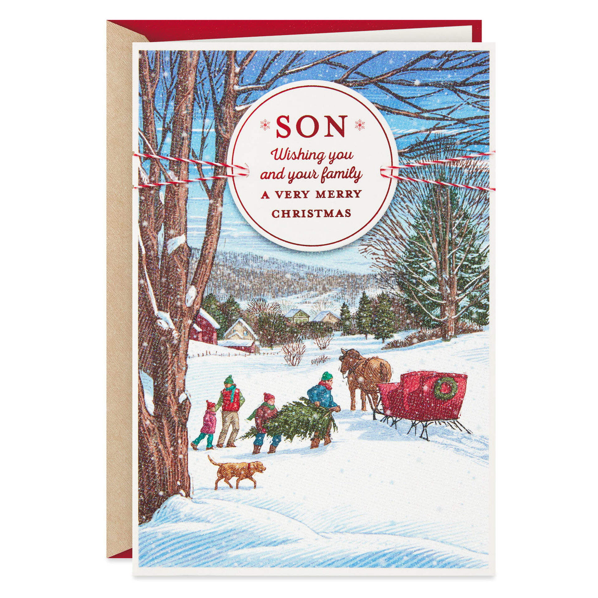 Being Loved Christmas Card For Son And Family Greeting Cards Hallmark merry-christmas-wishes-for-family-christmas-greetings-messages