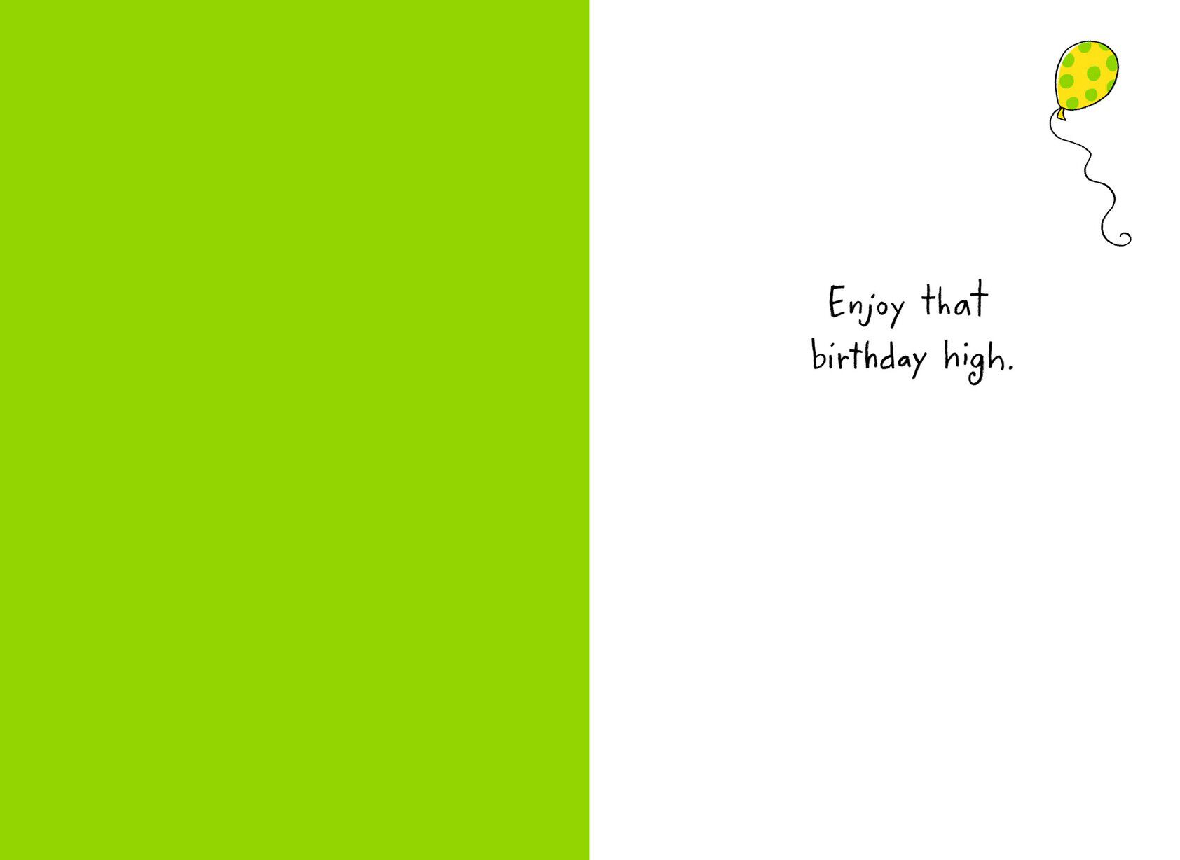 Enjoy That Birthday High Card