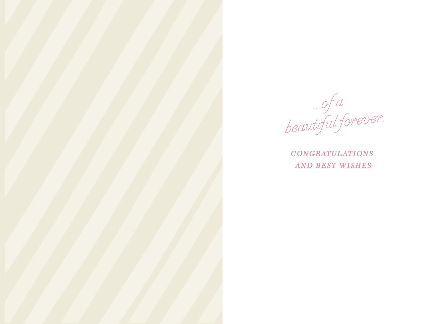 White Cake Wedding Card
