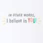 Little World Changers™ I Believe in You Good Luck Card, , large image number 2