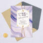 Purple Watercolor 15th Anniversary Card, , large image number 5