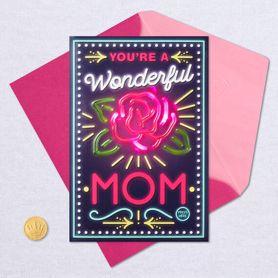 You're a Wonderful Mom Musical Mother's Day Card With Light, , large image number 5