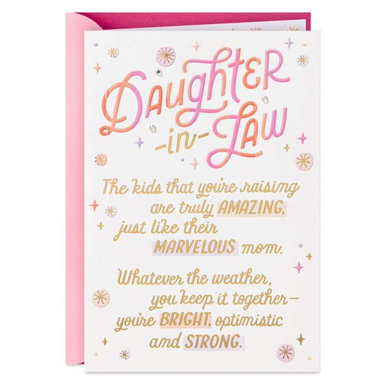 We Think the World of You Mother's Day Card for Daughter-in-Law