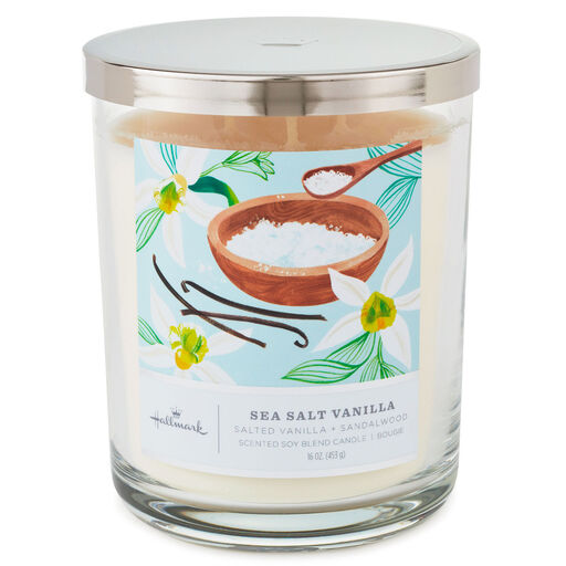 Sea Salt Vanilla 3-Wick Jar Candle, 16 oz., 