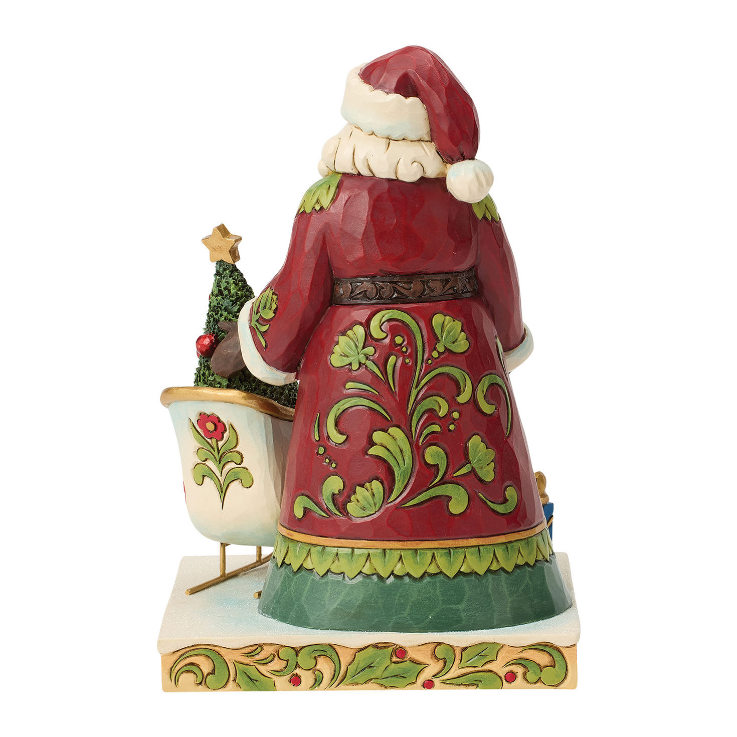 2026 Santa With Sleigh Jim Shore Statue Back image number 2