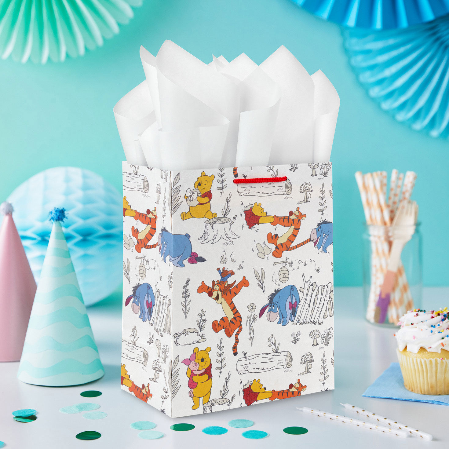 Winnie the Pooh Hundred Acre Wood Medium Gift Bag in use image number 2