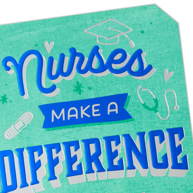 nursing grad cards Nurses Make a Difference Nursing School Graduation Card