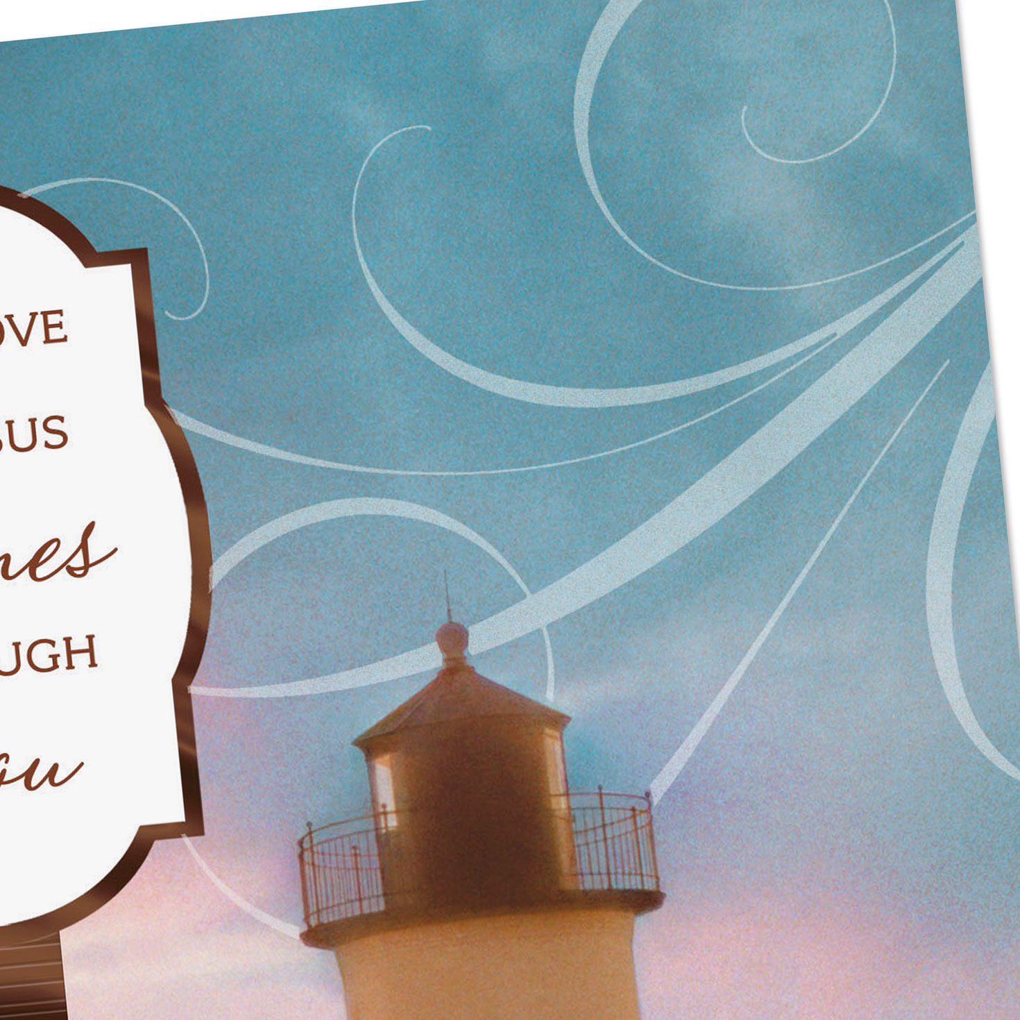 Lighthouse Religious Clergy Appreciation Card Card Front Detail image number 5