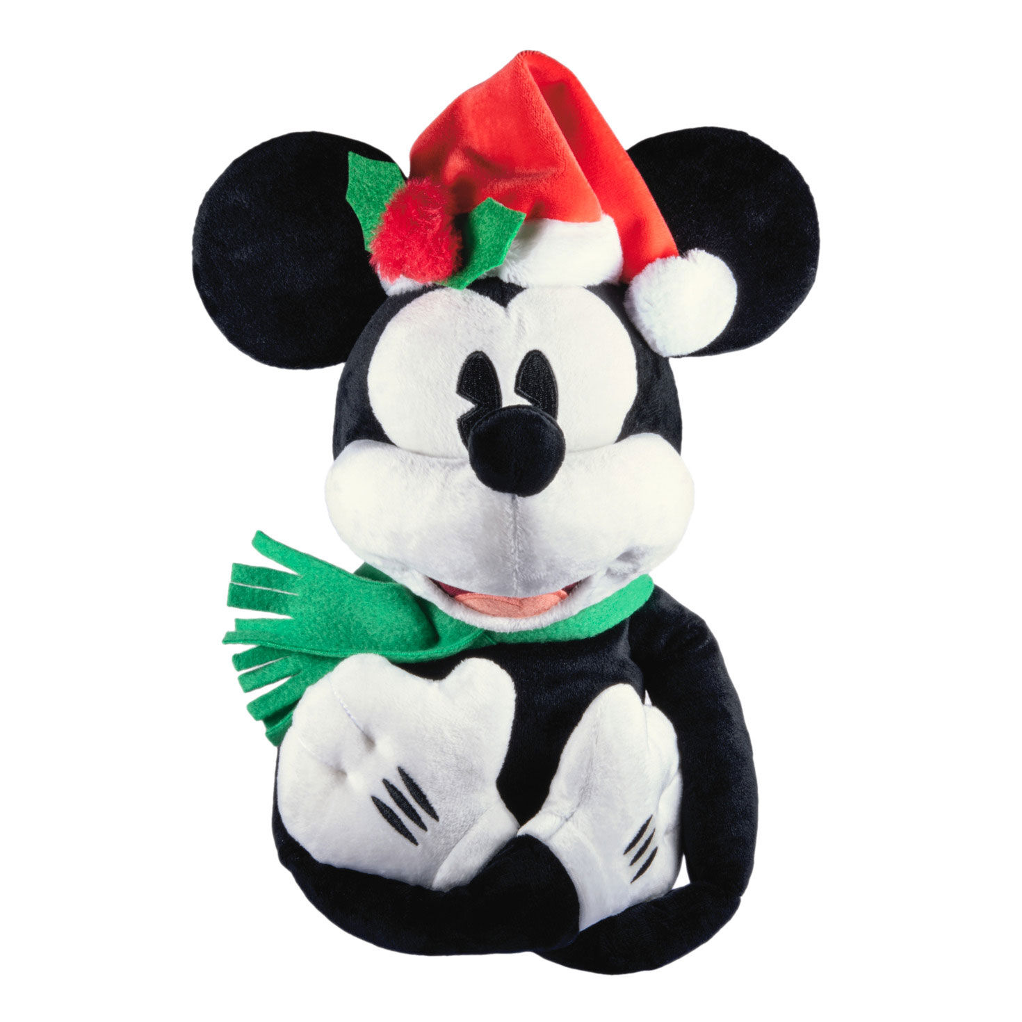 Disney Mickey Mouse Plush Fabric Hallmark Tree Topper, 15"