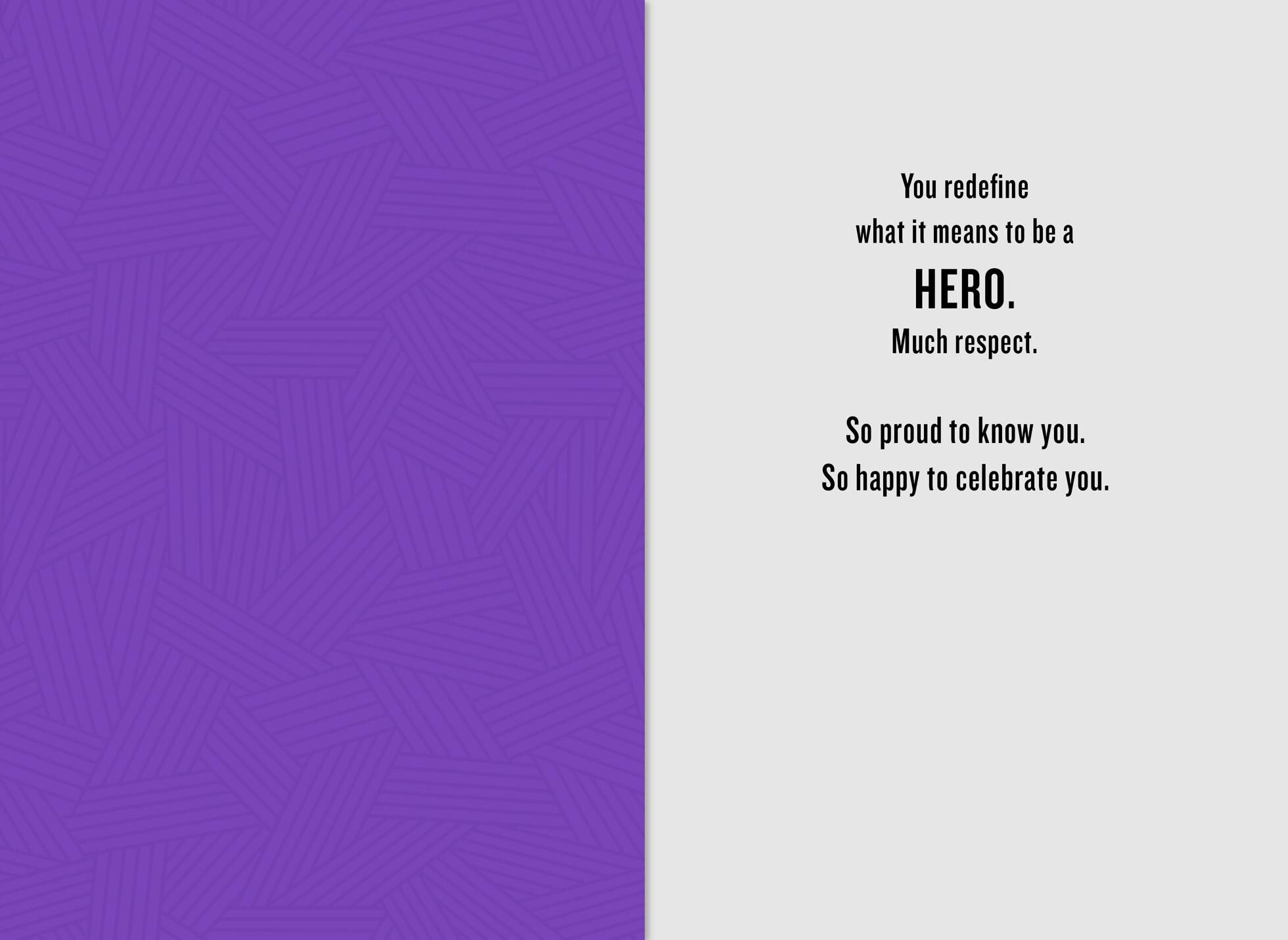 Black Panther Hero Mask Birthday Card