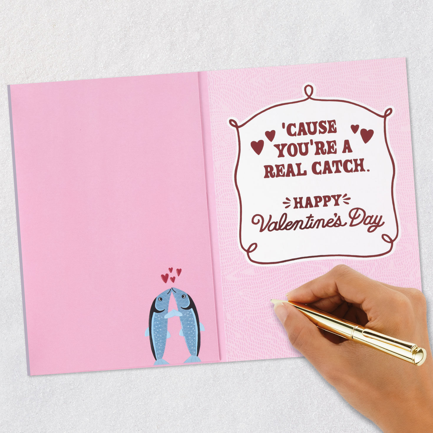 Tinned Sardines Funny Valentine's Day Card signing card image number 7