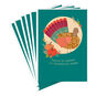 Retro Quilted Turkey Thanksgiving Cards Pack Card Fronts fanned image number 1