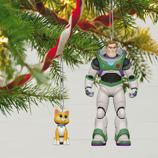 Disney/Pixar Lightyear Buzz Lightyear and Sox Ornaments, Set of 2, 