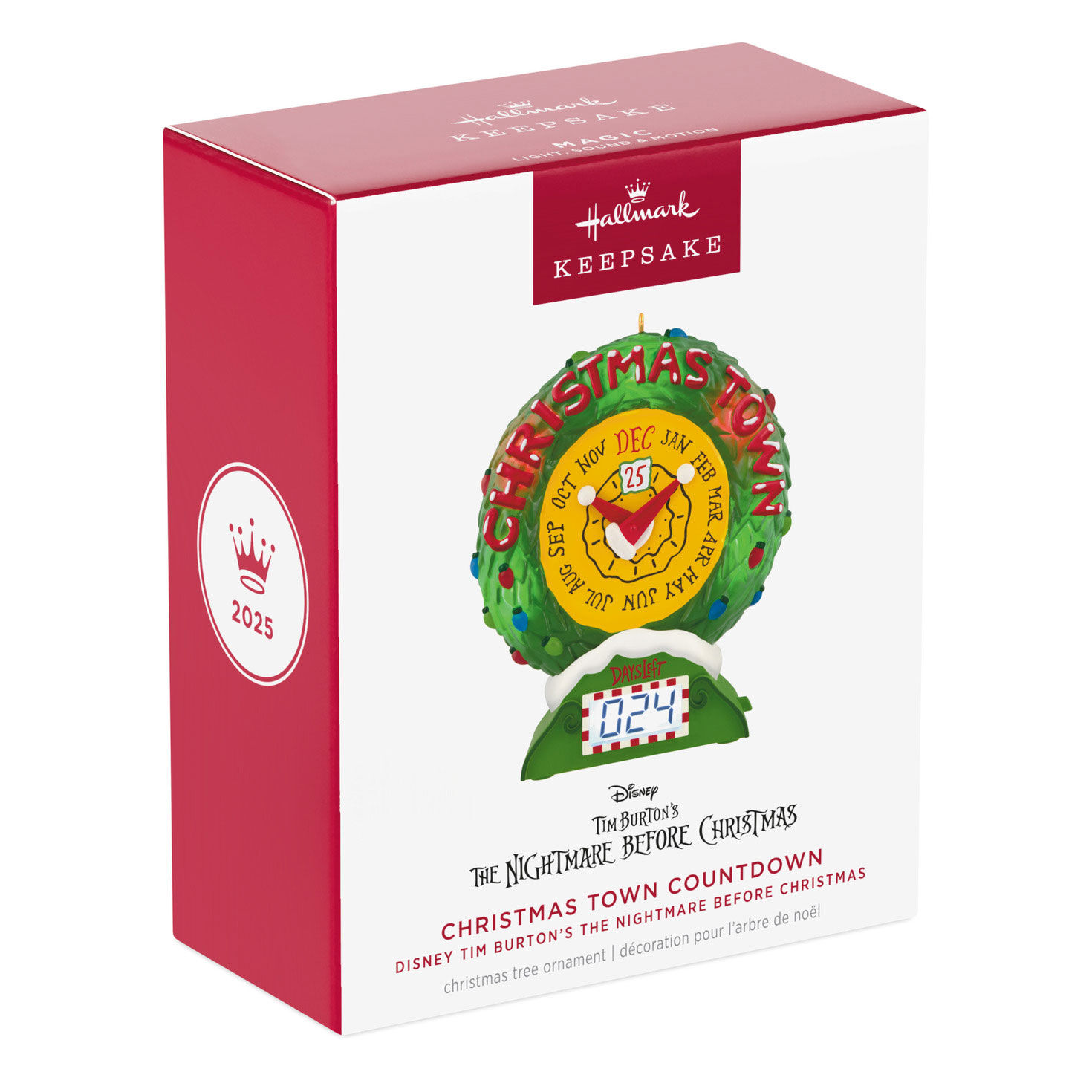 Christmas Town Countdown Clock Keepsake Ornament package front image number 8