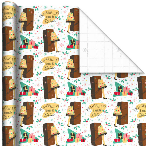 A Christmas Story™ Fra-Gee-Lay Leg Lamp Holiday Wrapping Paper, 25 sq. ft., 