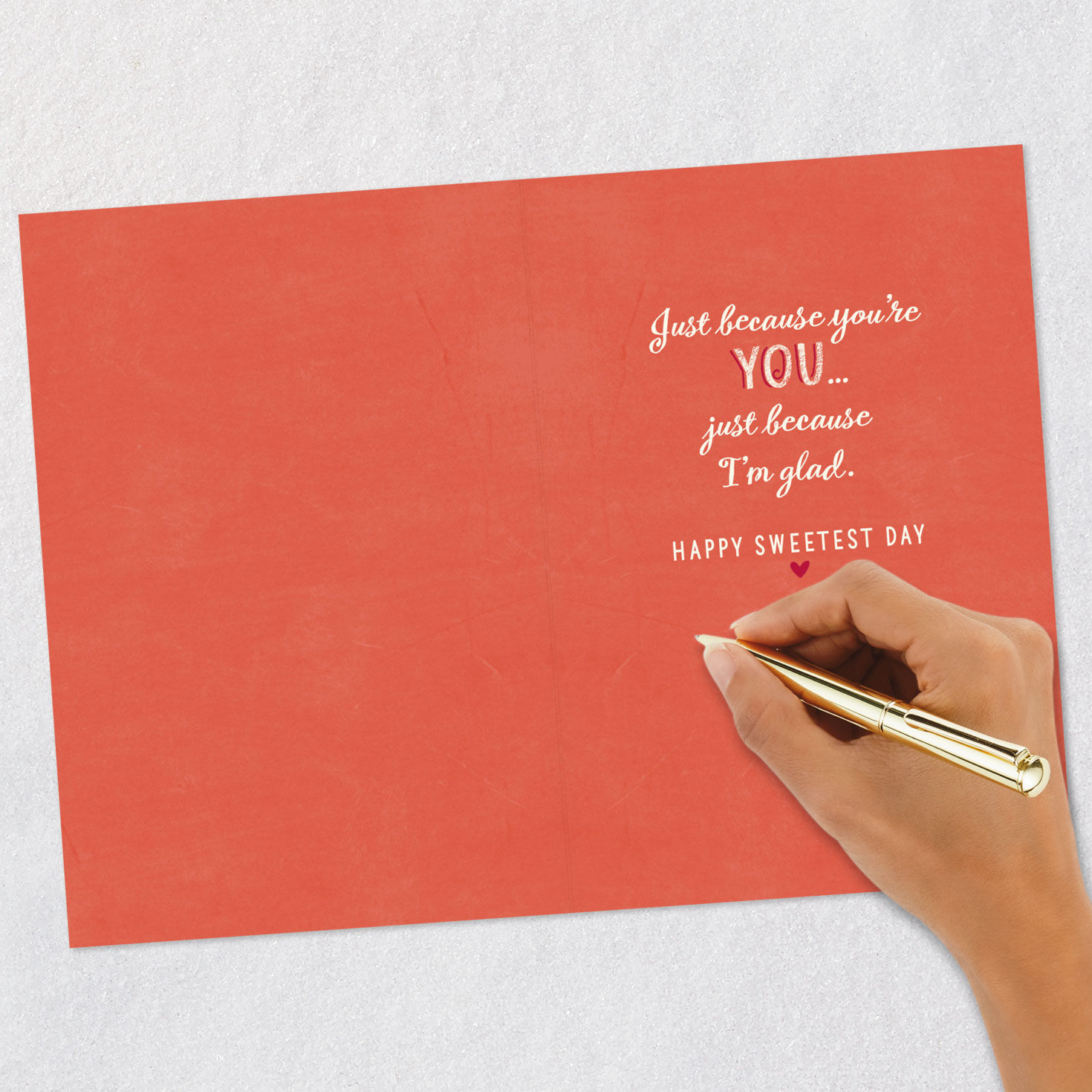 Hearts and Swirls Sweetest Day Card Signing card image number 6