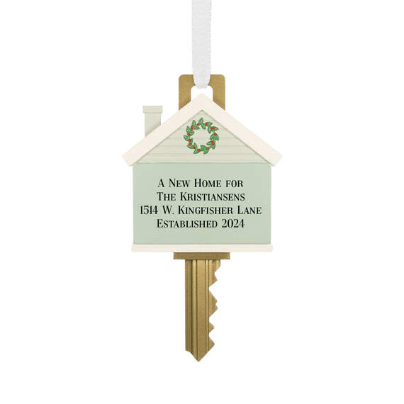 New Home Key Personalized Ornament