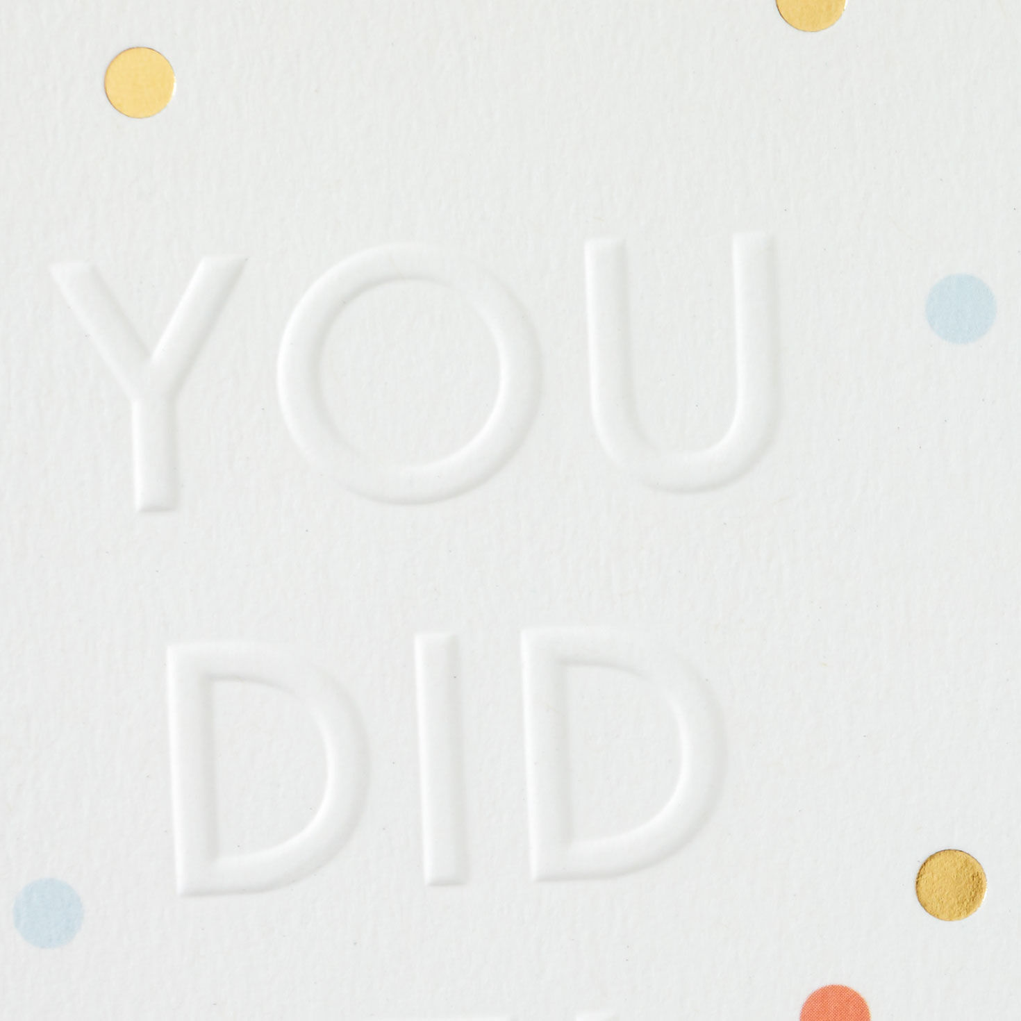 You Did It! Embossed Congratulations Card for only USD 5.99 | Hallmark