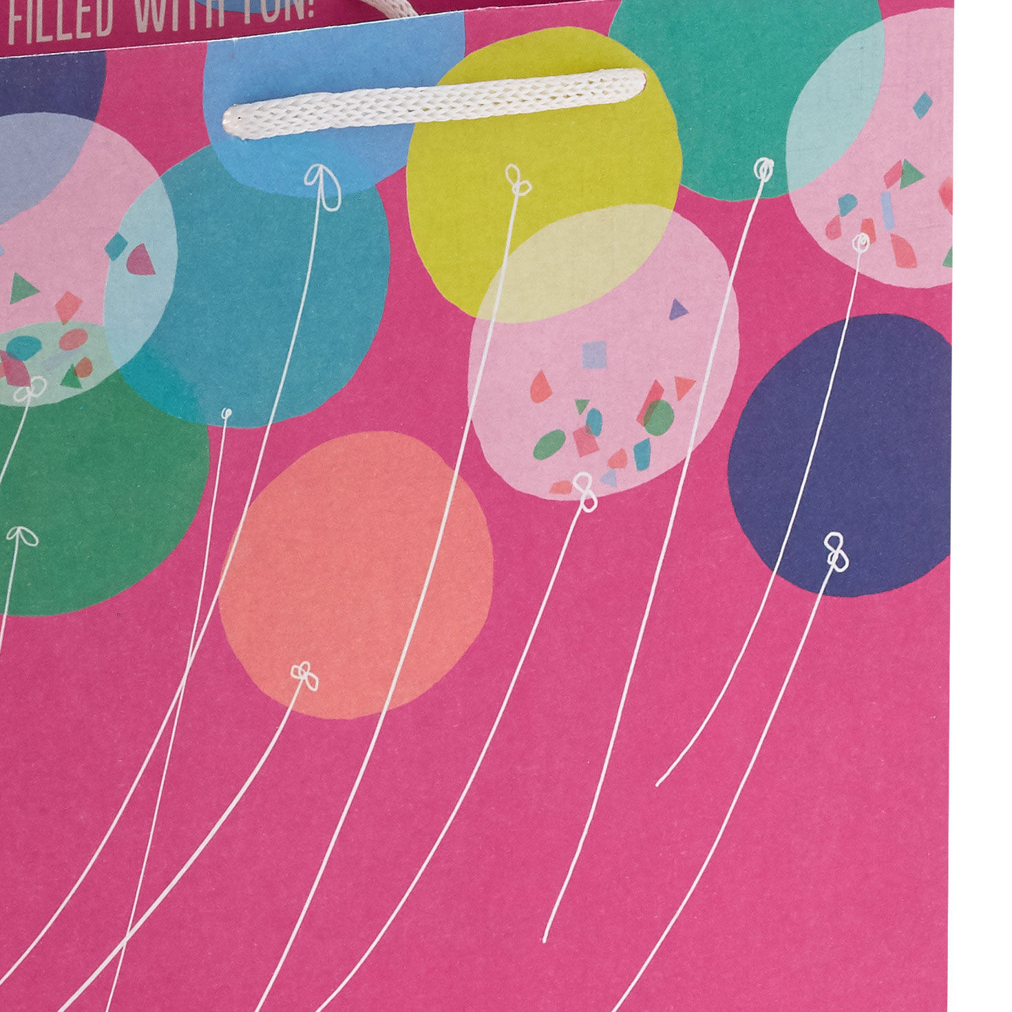 9.6" Balloons on Magenta Medium Gift Bag for only USD 3.99 | Hallmark