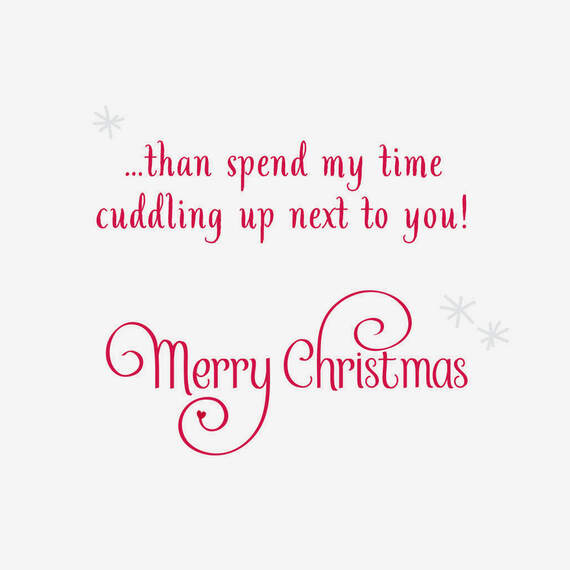 Cuddling Up Next to You Romantic Christmas Card, , large image number 2