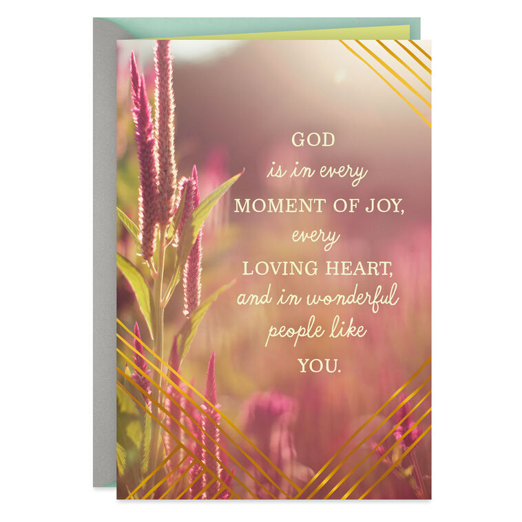 May God's Goodness Fill Your World Birthday Card