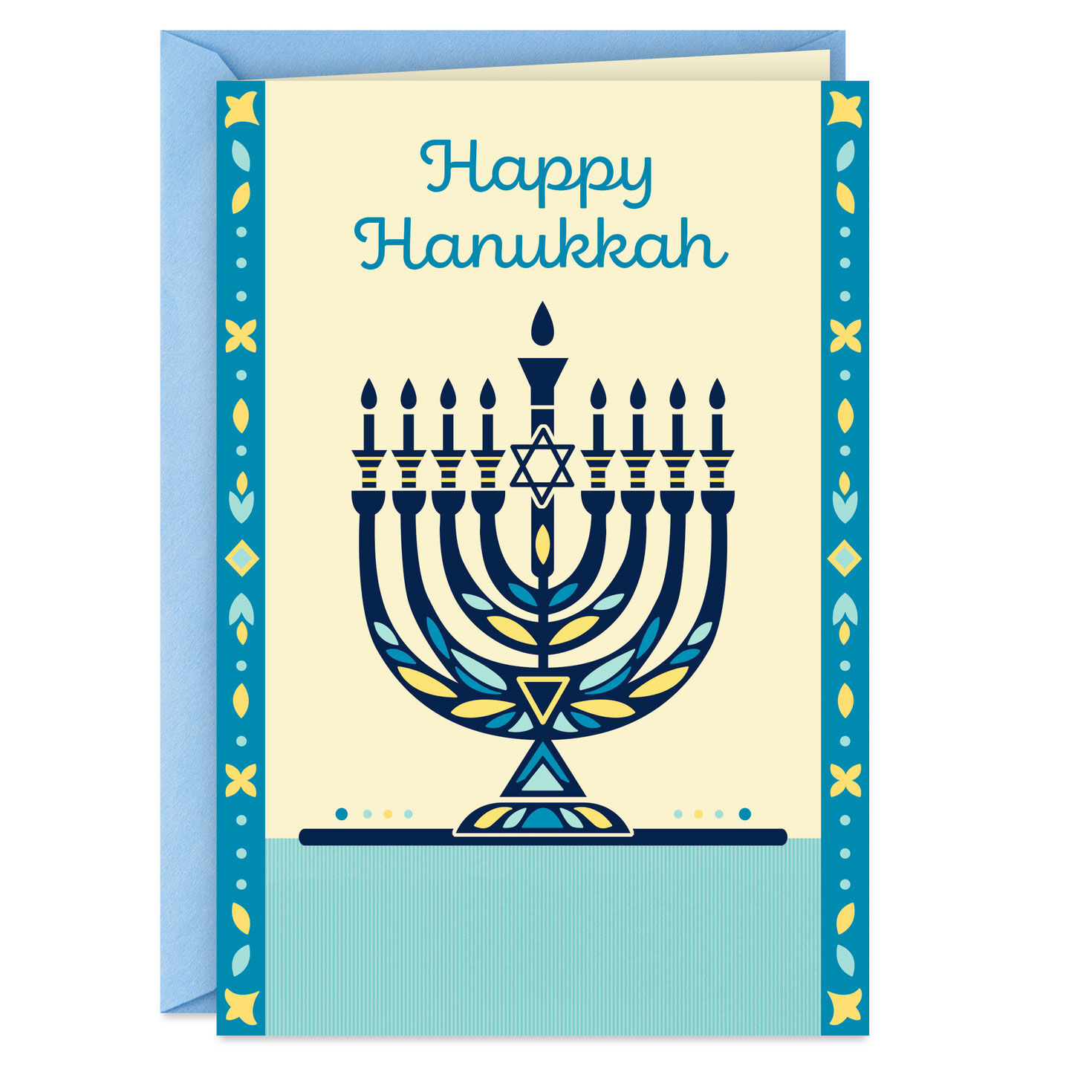 Wishing You Happiness and Peace Hanukkah Card