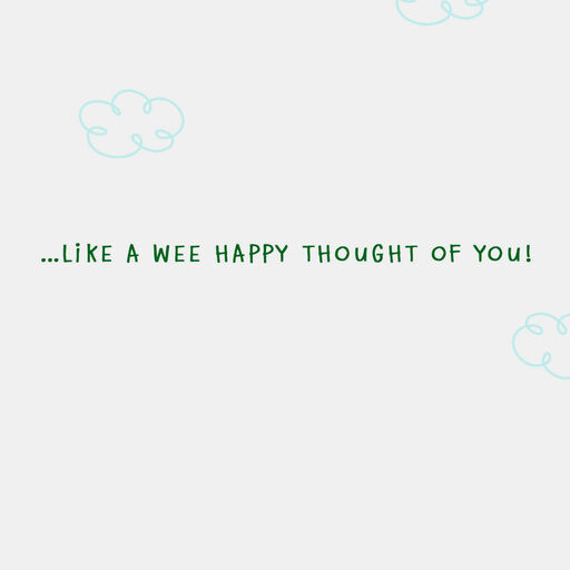 Wee Happy Thoughts of You St. Patrick's Day Card, 