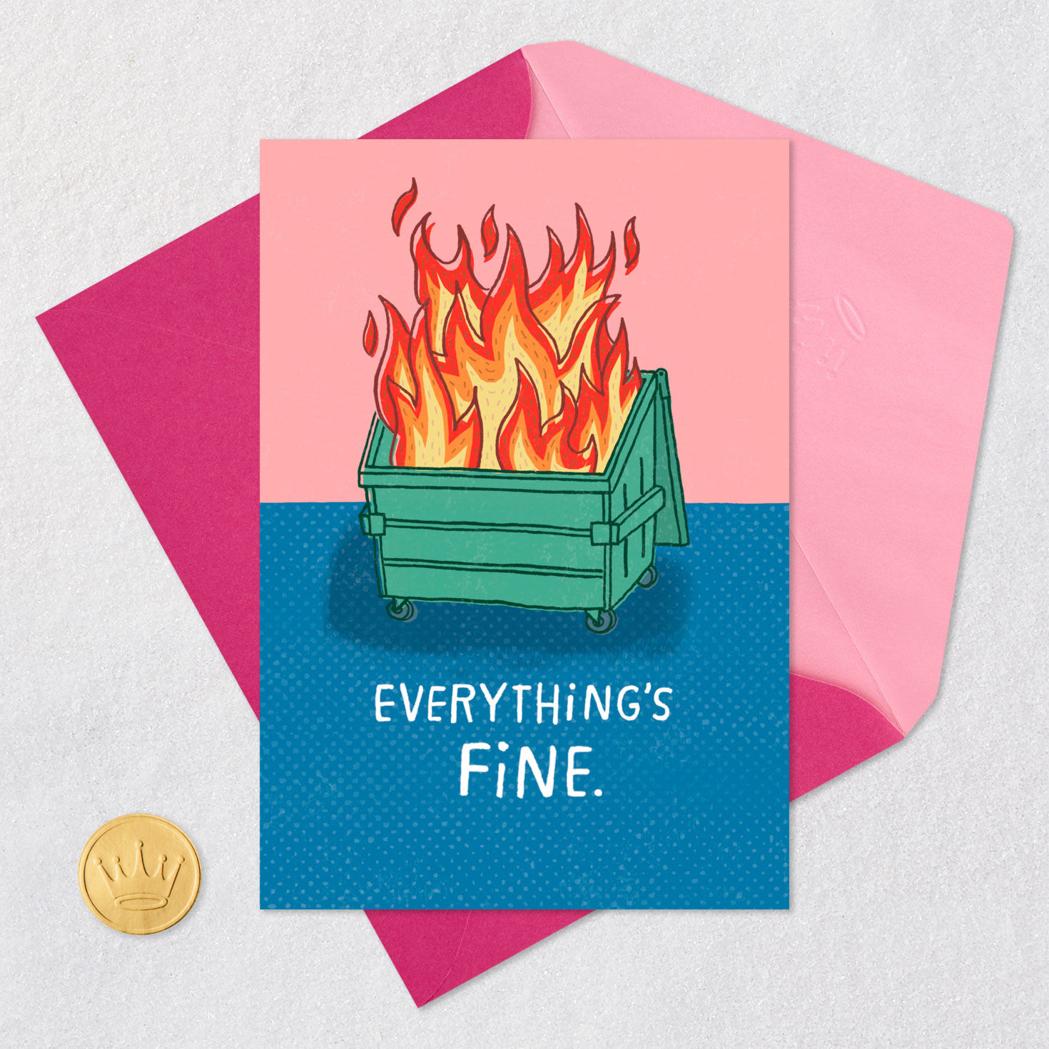 Cartoon Dumpster Fire Mother's Day Card  image number 5