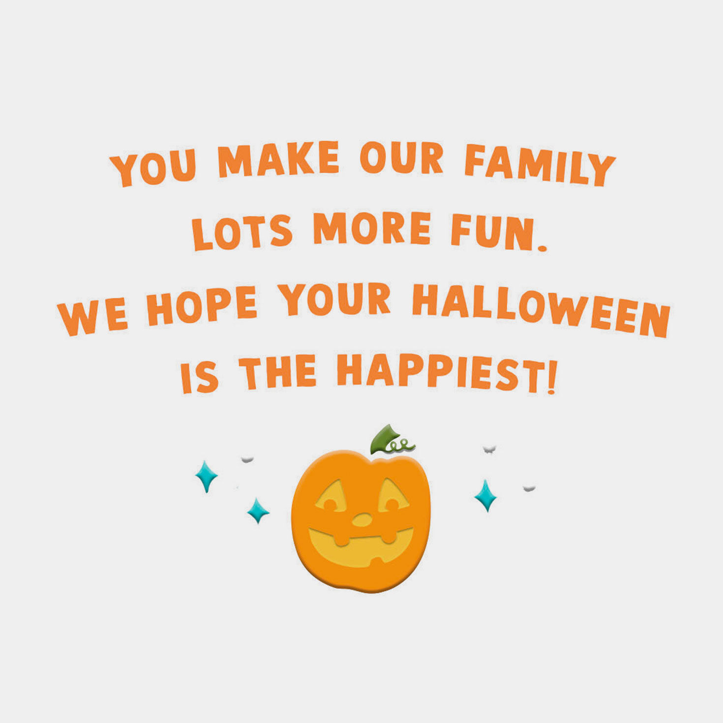 Stacked Pumpkins Halloween Card for Grandson Sentiment image number 2