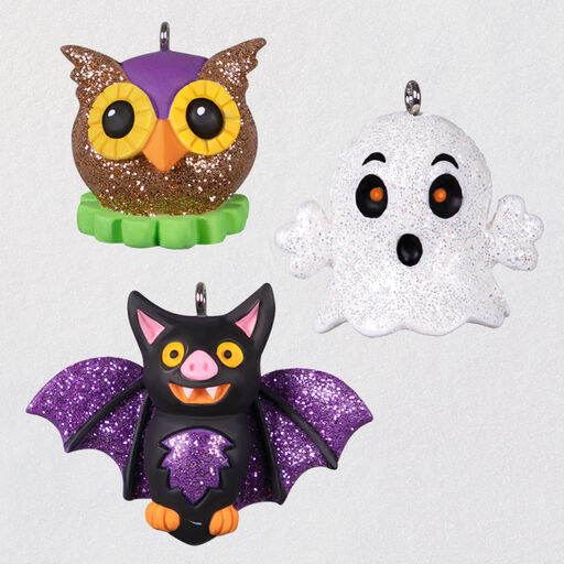 Mini Vintage Halloween Cuties Ornaments, Set of 3, 