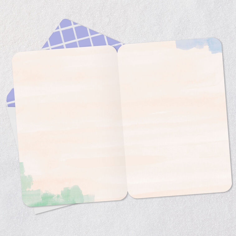 Sailboat on Mountain Lake Blank Card Open card with envelope image number 2