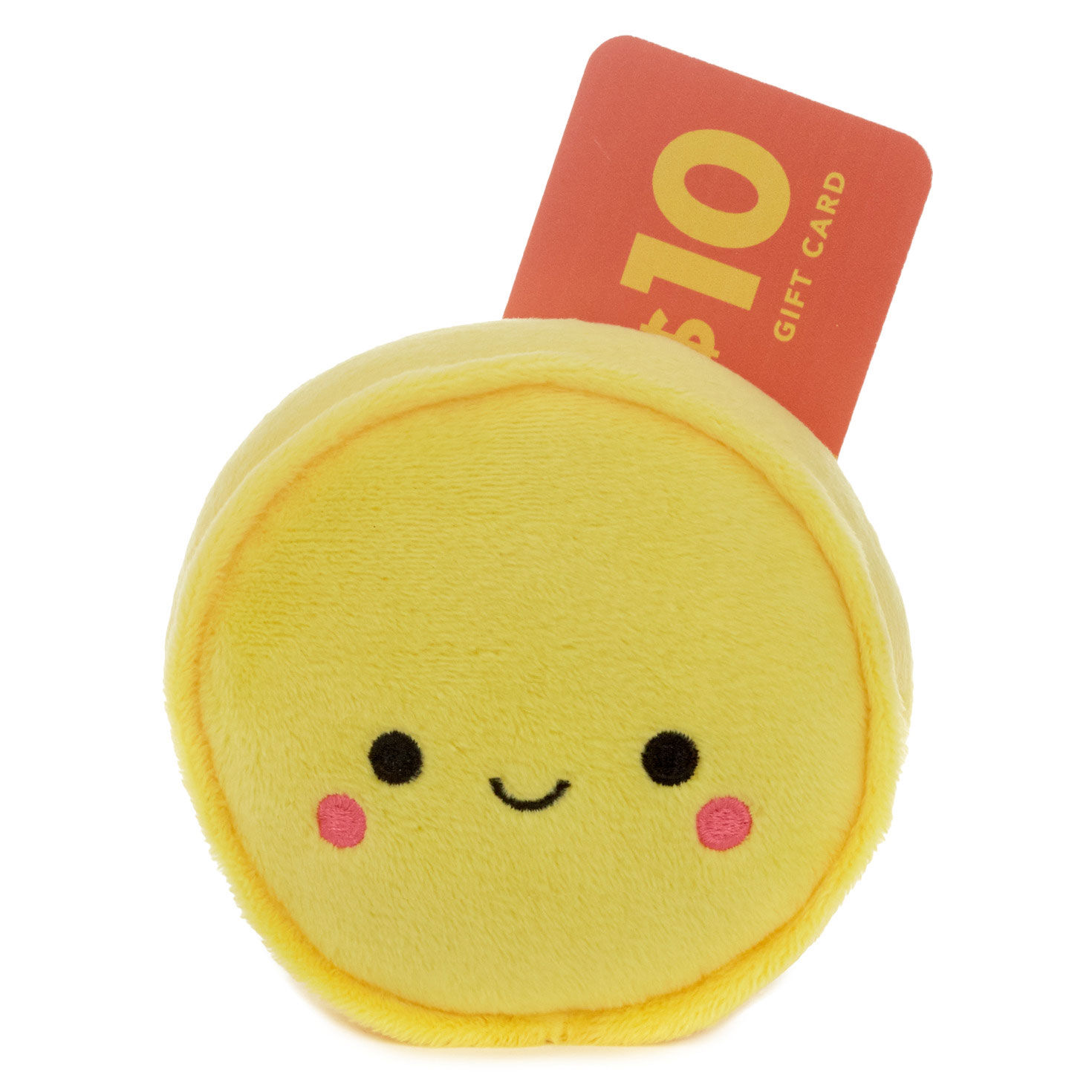 Smiley Face Plush Gift Card Holder