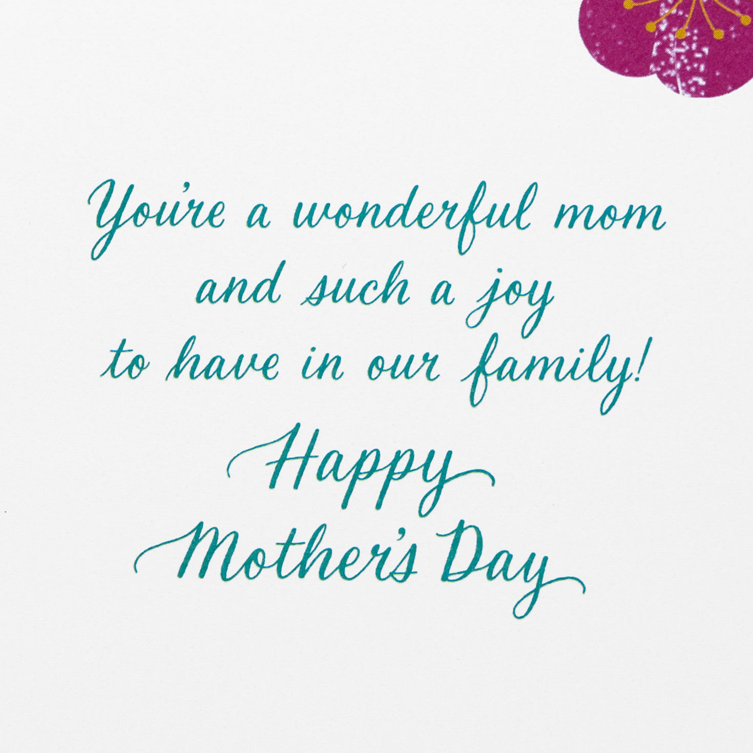 Flowers on Pink Daughter-in-Law Mother's Day Card  image number 2