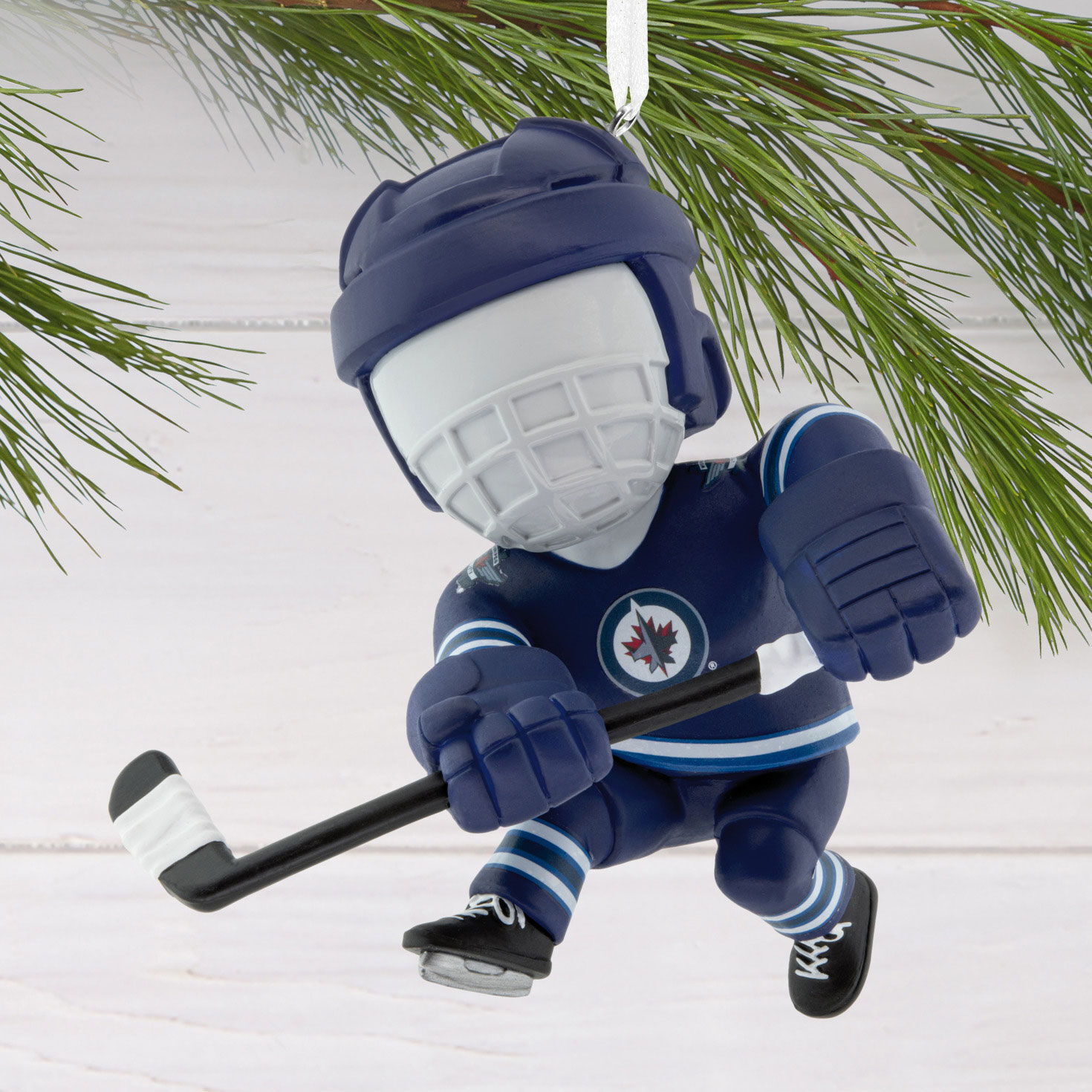 Winnipeg Jets Hockey Player Christmas Ornament hanging on tree image number 2