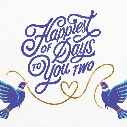 Here Come the Brides Wedding Card, 