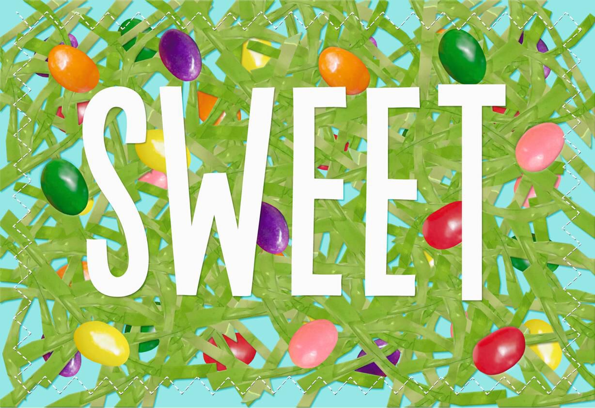 Sweet Jelly Beans Easter Card