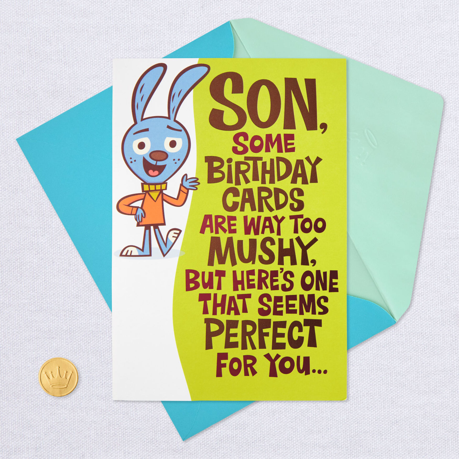 Love Fist Bump Funny Pop Up Birthday Card for Son - Greeting Cards