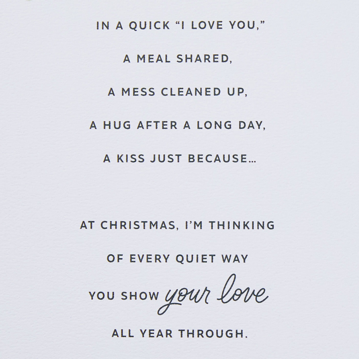 Watercolor Flowers Romantic Christmas Card for Her Sentiment image number 2